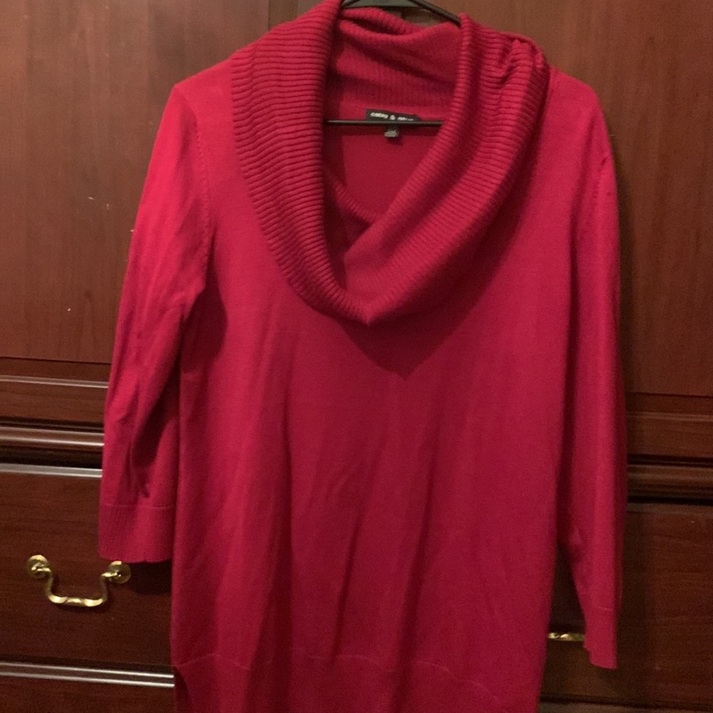 Womens cowl neck sweater size x-large.